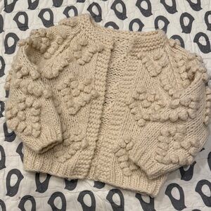 Chick wish Cream Knit Kids Jacket size 2-3